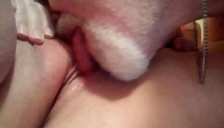 Closeup of John Licking on Jens Clit