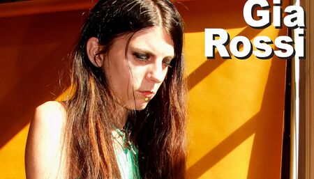 Gia Rossi handcuffed office worker gets aroused