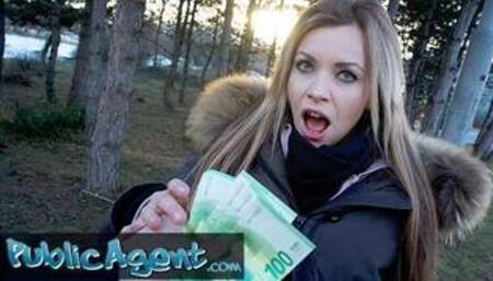 Public Agent Tina Princess Sucks and Fucks in Hotel Room