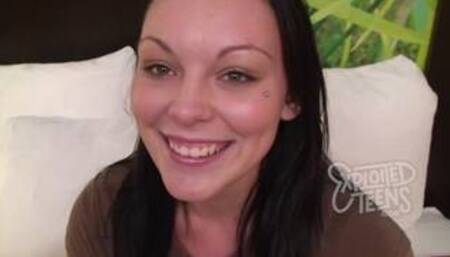 She is only 18 and making her very first porn