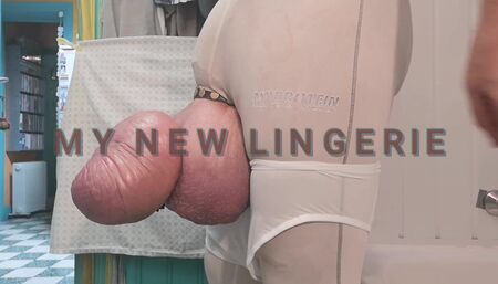 Show in see thru underwear fetish play