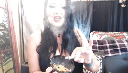 Intimate suffering smoke slave