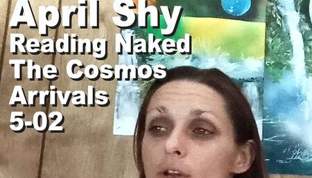 April Shy reading naked The Cosmos Arrivals PXPC1052
