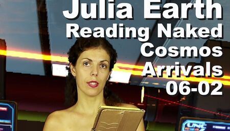 Julia Earth reading  naked The Cosmos Arrival  PXPC1062-001