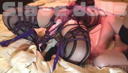 Slavedoll Training : Braided shibari bondage bullying, crazy with whipping