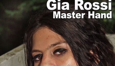 Gia & Master Hand BDSM sucks dildo & sprayed