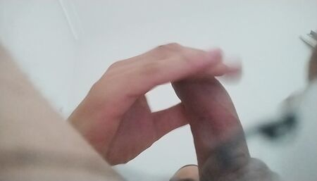 My big cumshot after hard handjob