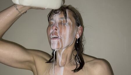 Milk showering
