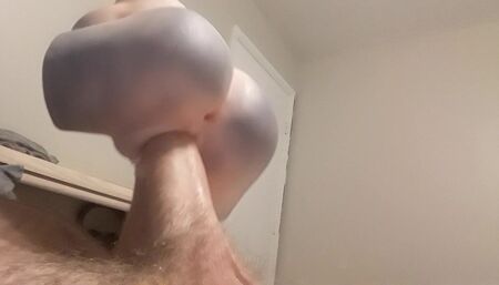 Large penis fucks doll