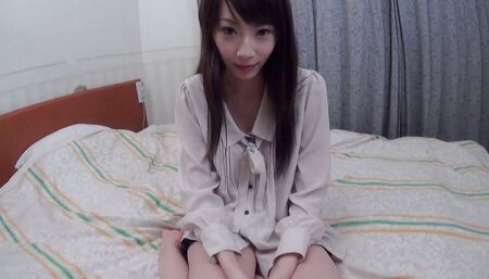 cute japanese girl audition - shy and sexy