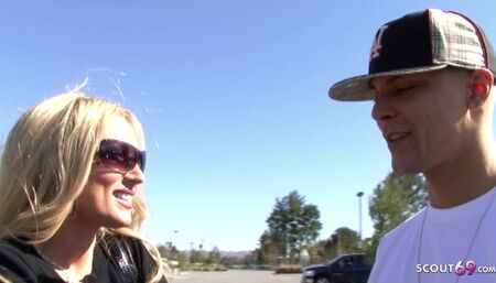 Blonde Skinny Milf Diana Banged by Step Son with Monster Cock