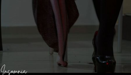 A redffair in a restroom