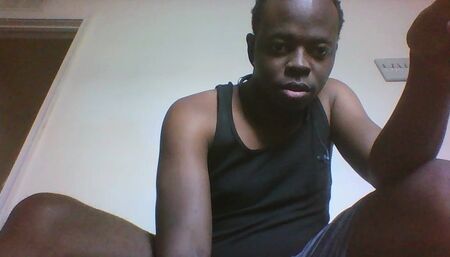 Ladyboy masturbates before sleep