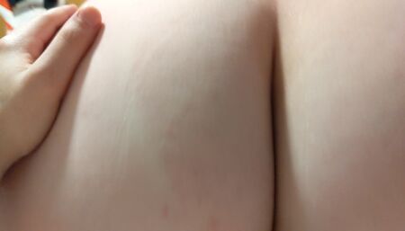 Riding Jasper in reverse cowgirl