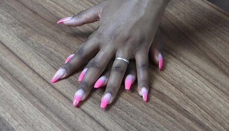 Ebony hand & finger nails fetish