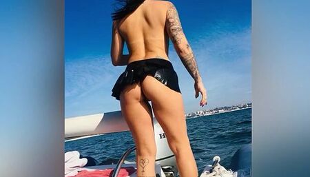 Video montage on the boat