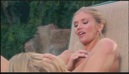 Secy MILF Gets Horny And Invite Her Lesbian Friend for A Nice Session On Poolside