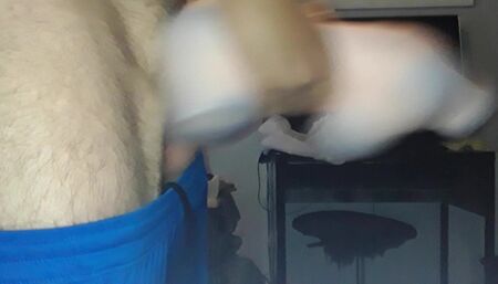 Anal with sex doll & cumshot