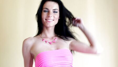 Eileen Sue behind the scenes of her photoshoot