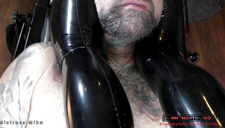 Mistress Mika Squeezes Danny's head with her sexy thighs