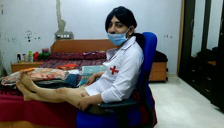 Hot nurse cosplay in my bathroom.