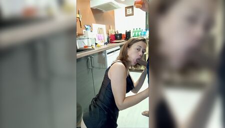 French Amateur, DoggyStyle Fuck, Satin Lingerie, Clothed Sex, Blowjob, Rimjob