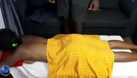 Massage then hard fuck