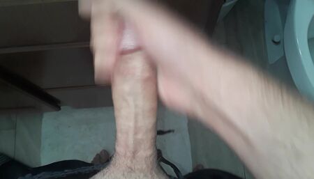 Sexy guy jerking his dick