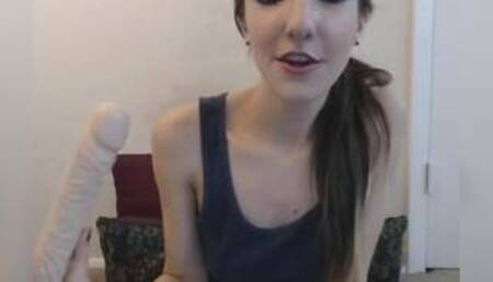 She Getting Fuck on Her Pussy and Mouth With Dildo