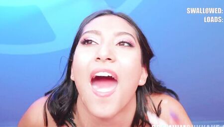 Cum thirsty chick is craving for some hot facials in this 3some