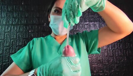 Nurse edging sounding ruined orgasm