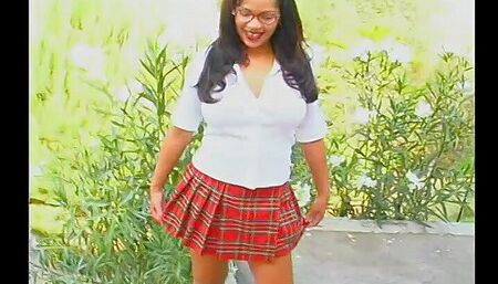 Fat ass ebony takes his entire black cock in her throat