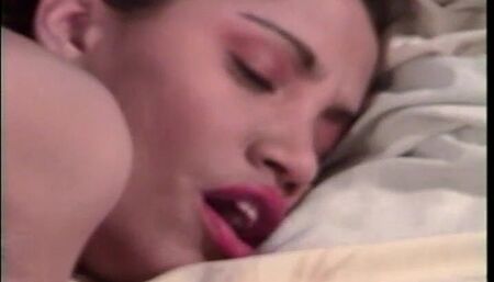 Hot young Brazilian girlfriend with big tits having a good time with sugar daddy