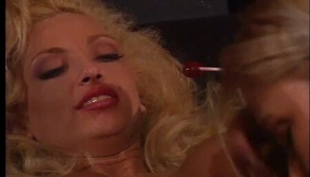 Three hot ladies doing threesome for the first time