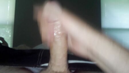 Jacking off my big dick