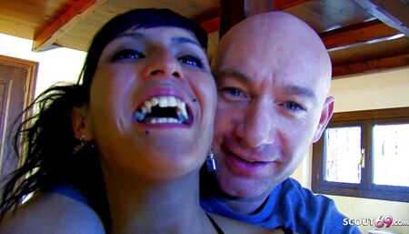 Step dad secretly licks and fucks Latina teen Nikita on vacation