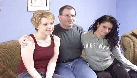 luck old dude with younger girls - amateur groupsex