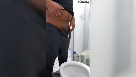 Chub taking a morning piss