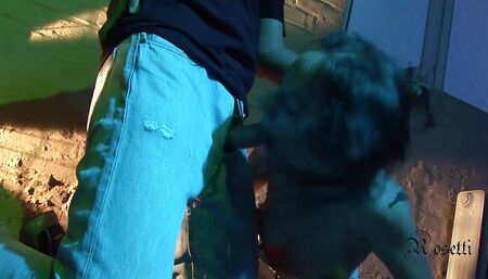 Deepthroat and piss drinking