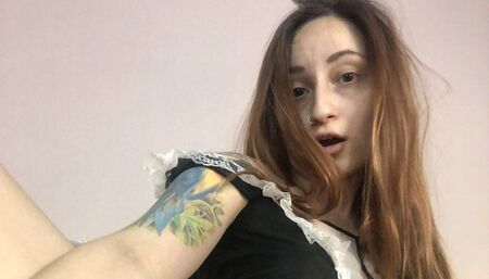 Your sweet maid seduces you with her pussy