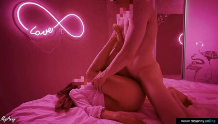 Cute girl sucks my dick and fucks after a party