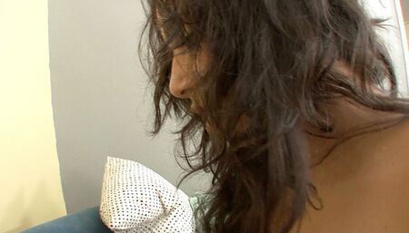 Petite teen brunette loves feeling a fat cock