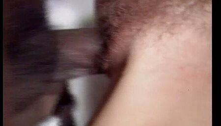 Naughty blonde girl blows and gets penetrated by innocent black man