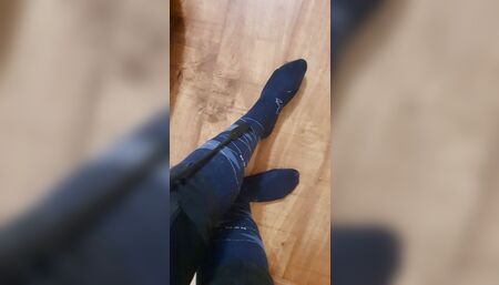 Wanna see how my pony whip feels on my clothes ?