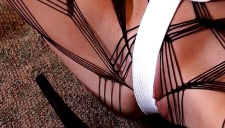 Hot blonde slut woke up and gets multiple blowjobs in her mouth