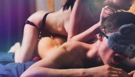 At first I tried to persuade him to try, then he begged me not to stop. -Orgasm without hands-