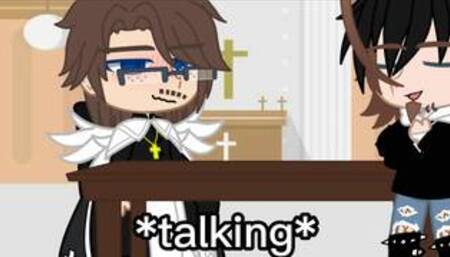 Preist fucked in church by bf Danganronpa Daigo(top) x Katsuo(bottom)