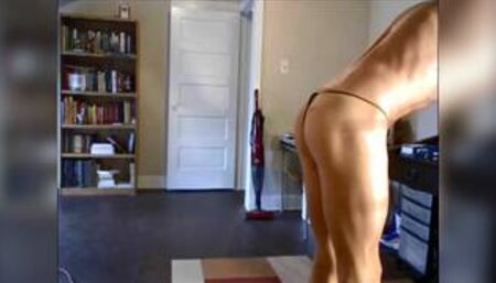 ROBERT R MILGATE  IS A TOTAL SLUT  CLEANING IN PANTYHOSE AND HEELS