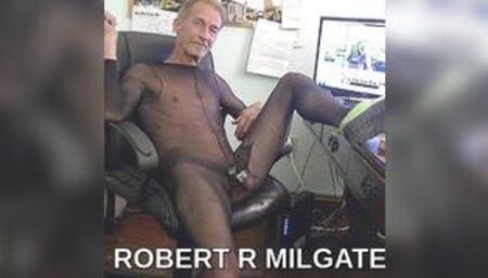ROBERT R MILGATE A FREAK IN A SHEER  BLACK BODYSTOCKING