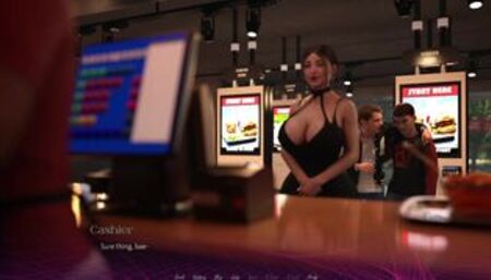 [Gameplay] THE OFFICE - Sex Scene #7 Sweet kisses with Big Boobs Chick